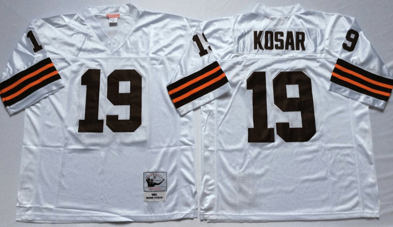 Bernie Kosar Cleveland Browns white Throwback jersey