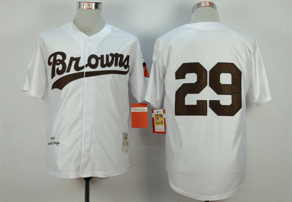 Satchel Paige Baltimore Orioles white Throwback jersey