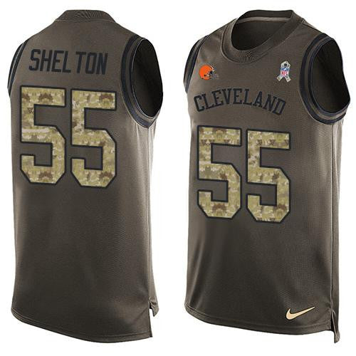 Danny Shelton Cleveland Browns green Salute To Service jersey