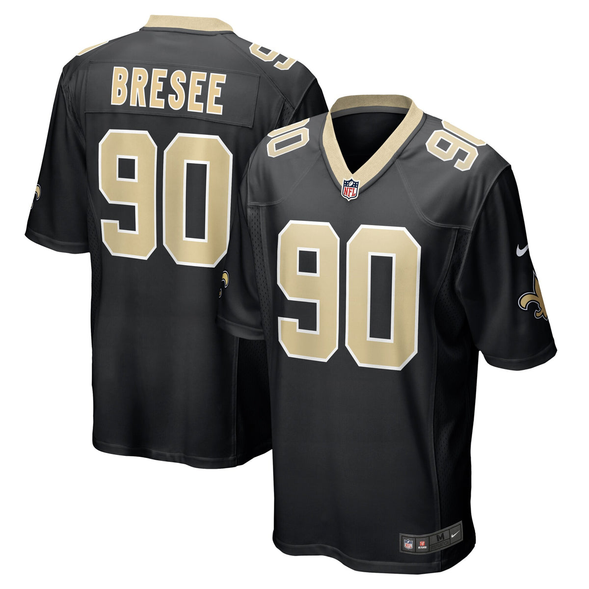 Bryan Bresee New Orleans Saints black jersey