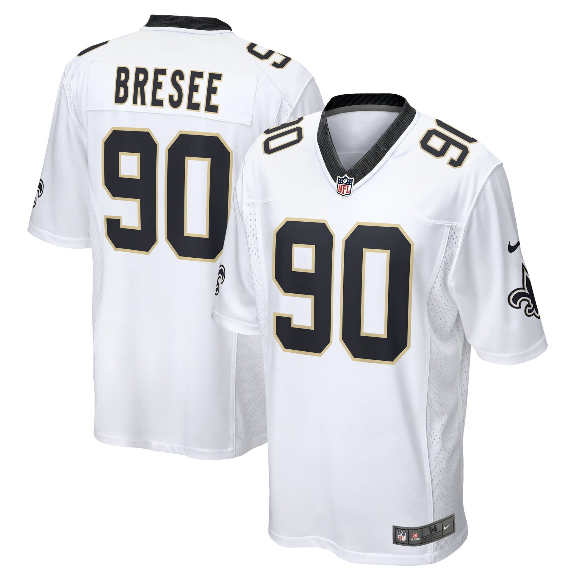 Bryan Bresee New Orleans Saints white jersey