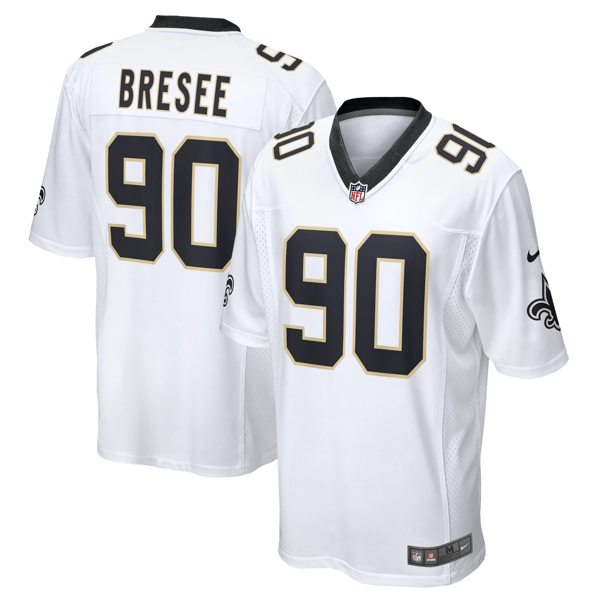 Bryan Bresee New Orleans Saints white jersey