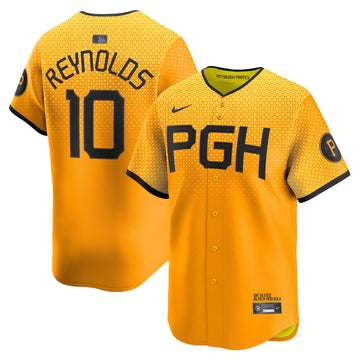 Bryan Reynolds Pittsburgh Pirates gold City Connect jersey