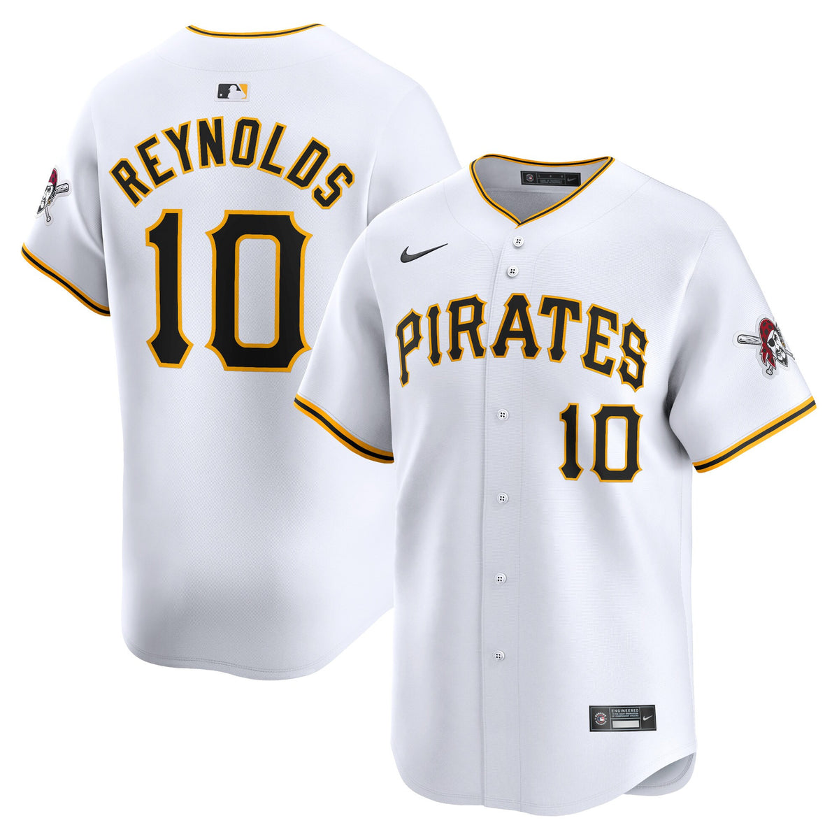 Bryan Reynolds Pittsburgh Pirates white Limited jersey