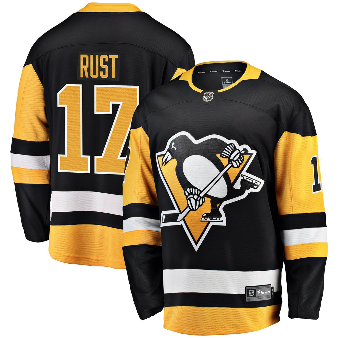 Bryan Rust Pittsburgh Penguins black Home jersey