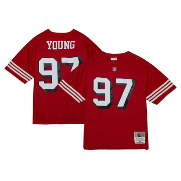 Bryant Young San Francisco 49ers scarlet jersey