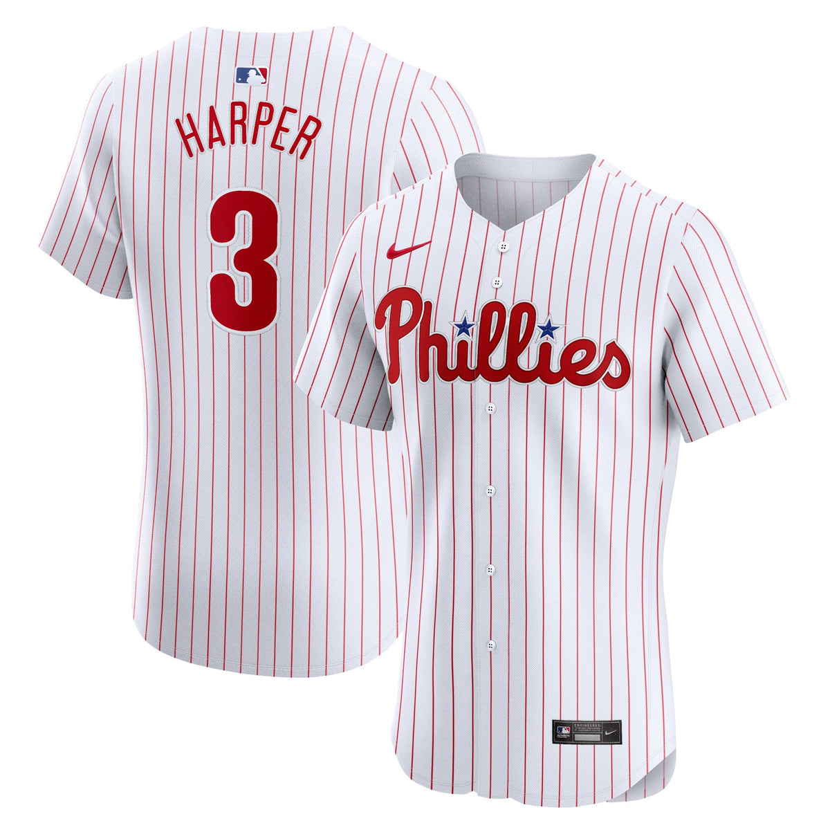 Bryce Harper Philadelphia Phillies white Elite jersey