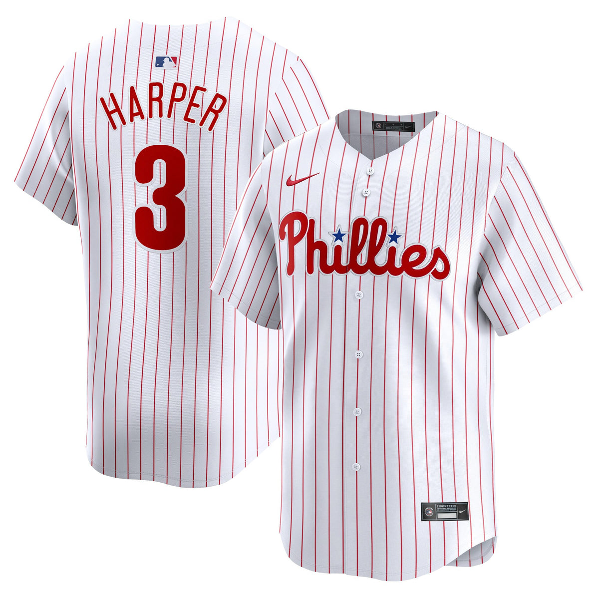 Bryce Harper Philadelphia Phillies white Limited jersey