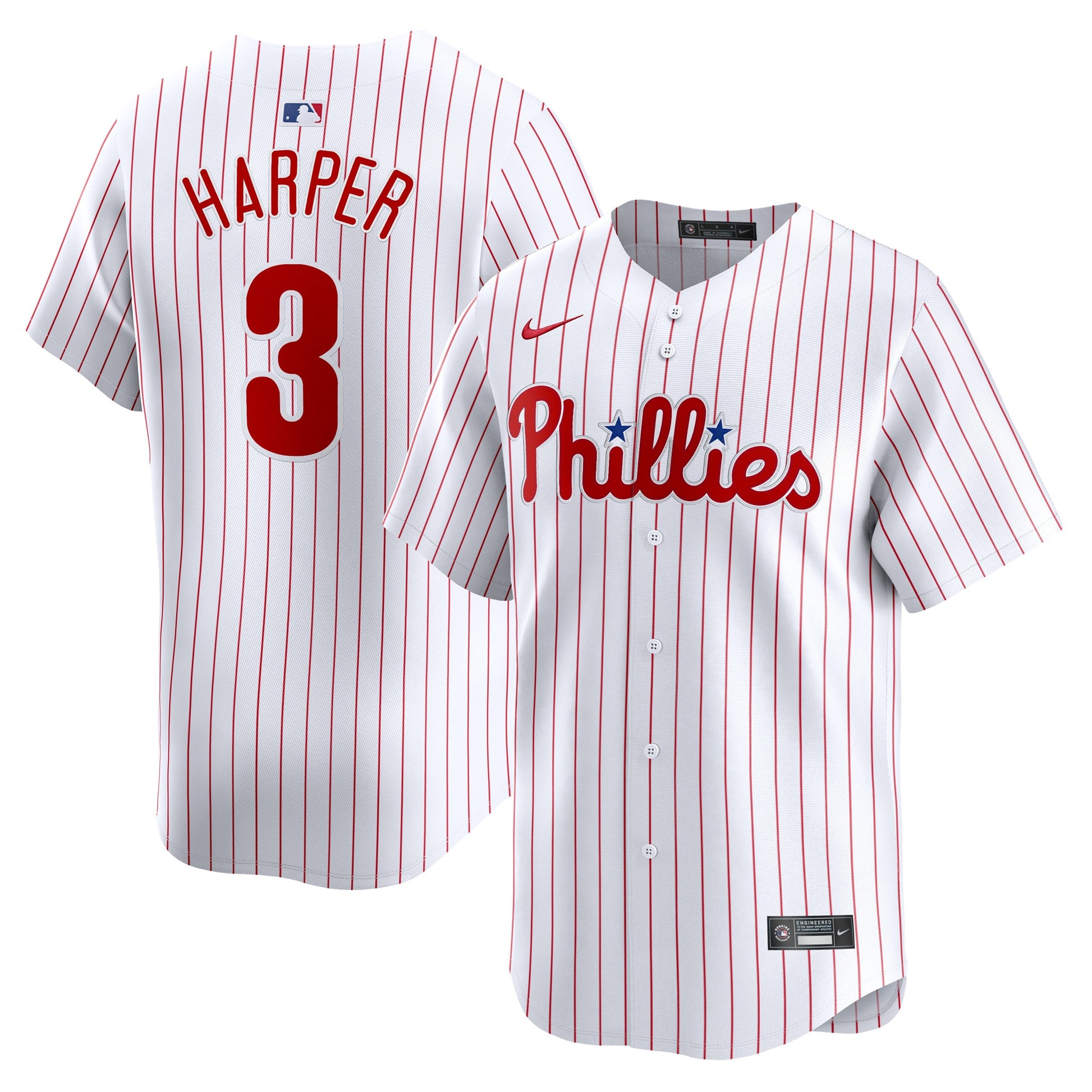 Bryce Harper Philadelphia Phillies white Limited jersey