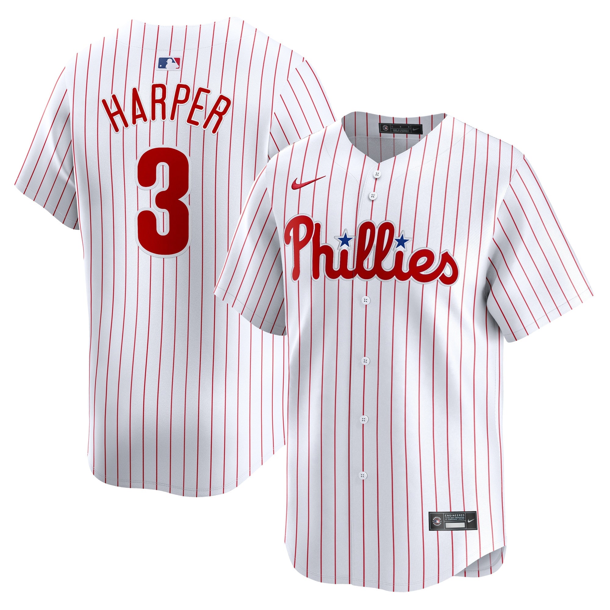 Bryce Harper Philadelphia Phillies white Limited jersey