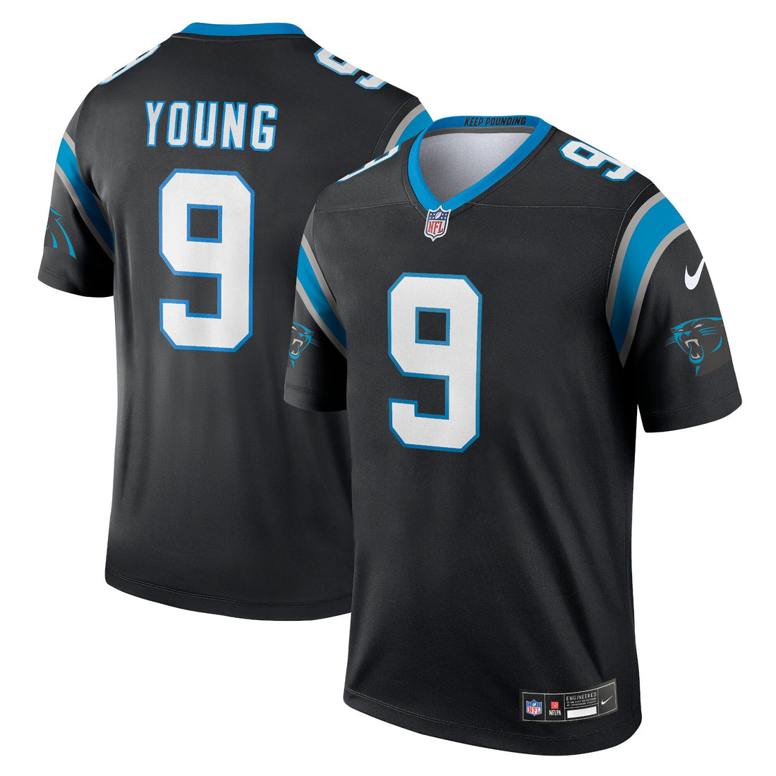 Bryce Young Carolina Panthers black Legend jersey