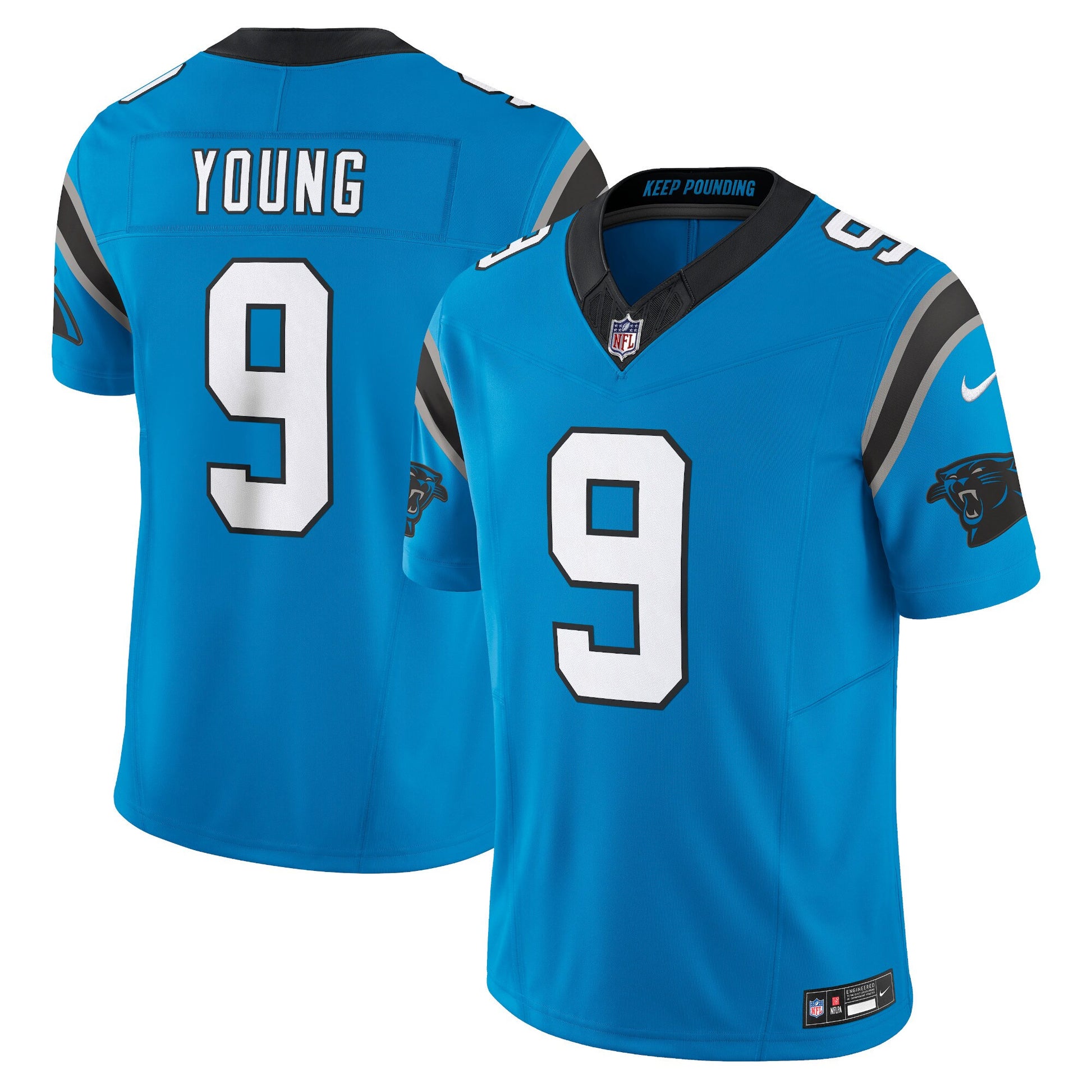 Bryce Young Carolina Panthers blue Vapor jersey