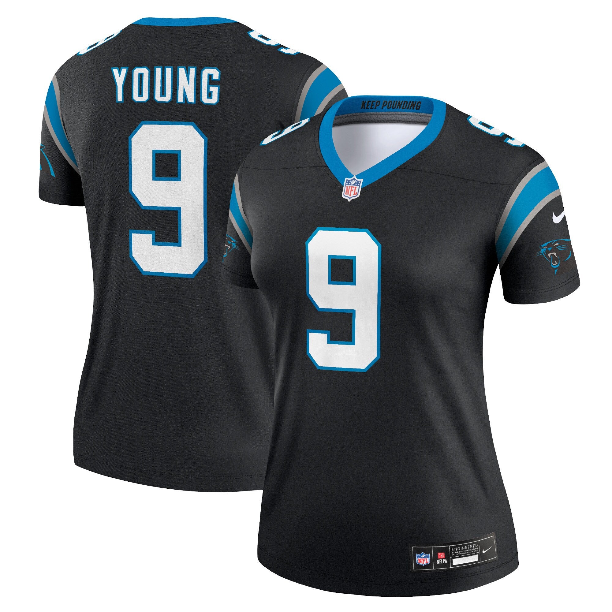 Bryce Young Carolina Panthers black Legend jersey