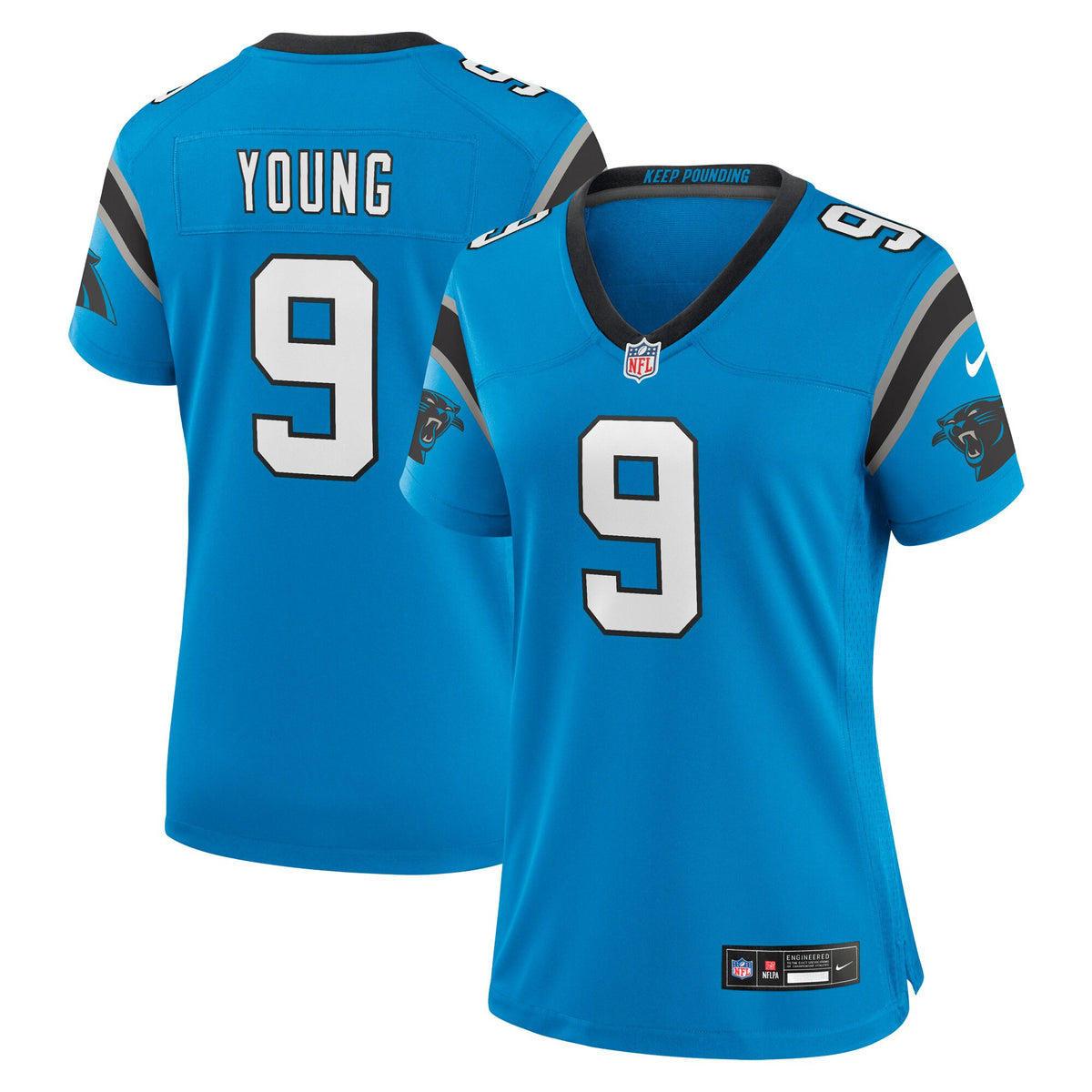 Bryce Young Carolina Panthers blue jersey