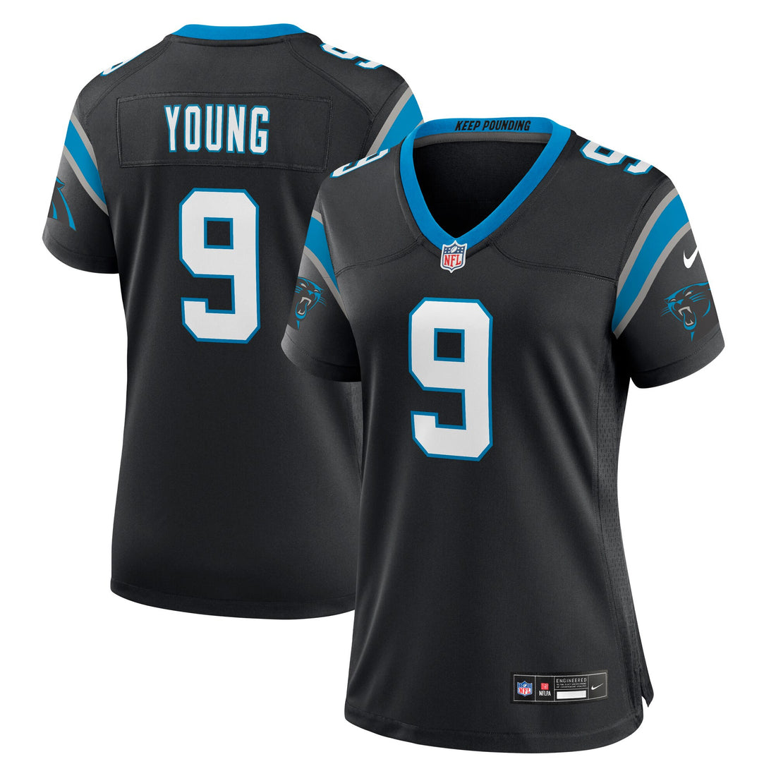 Bryce Young Carolina Panthers black jersey