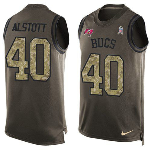 Mike Alstott Tampa Bay Buccaneers green Salute To Service jersey