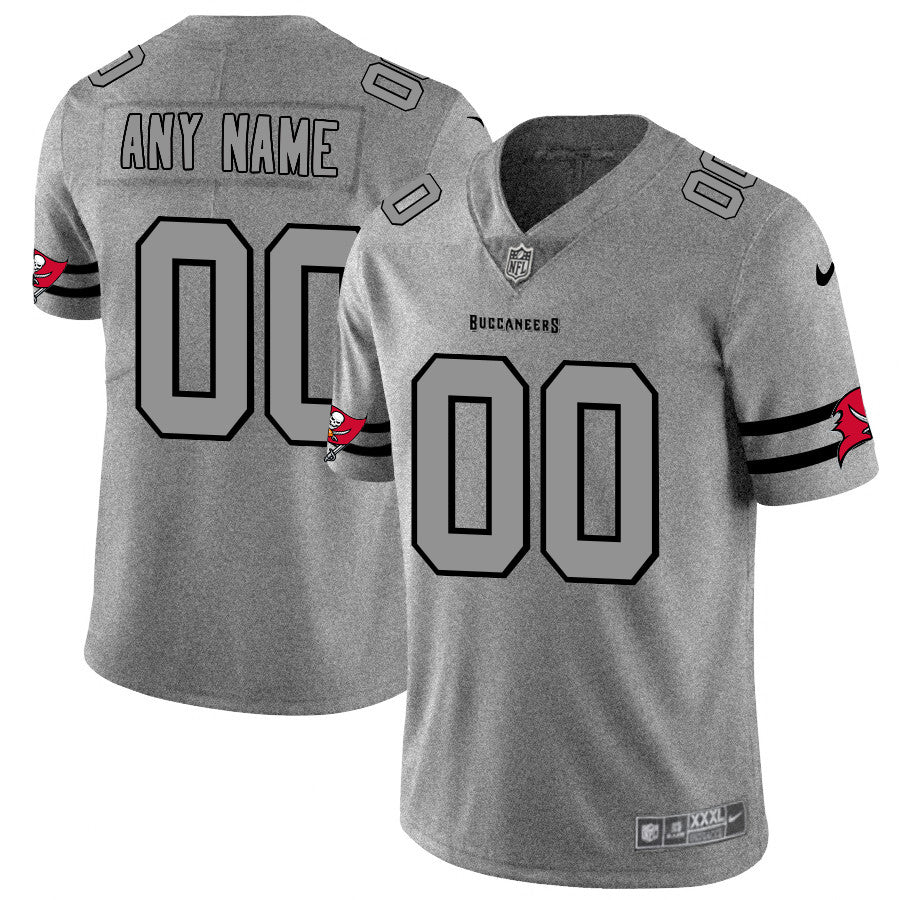 Custom Tampa Bay Buccaneers gray Vapor jersey