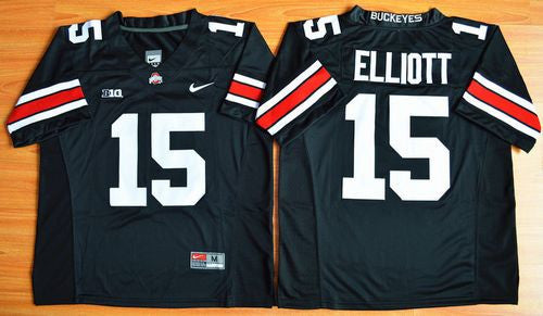 Ezekiel Elliott Ohio State Buckeyes black Limited jersey