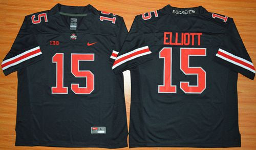 Ezekiel Elliott Ohio State Buckeyes black Limited jersey