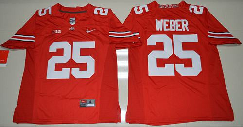 Mike Weber Jr Ohio State Buckeyes red jersey