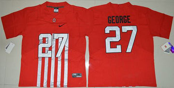 Eddie George Ohio State Buckeyes red Elite jersey