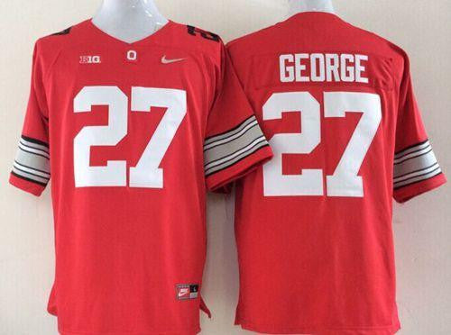 Eddie George Ohio State Buckeyes red Limited jersey