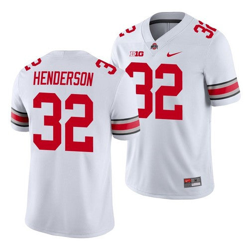 TreVeyon Henderson Ohio State Buckeyes white Limited jersey