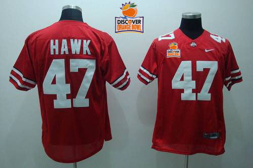 A. J. Hawk Ohio State Buckeyes red jersey