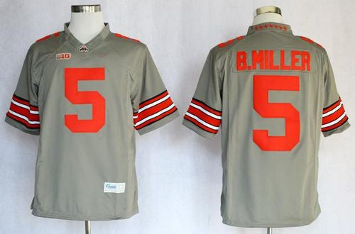 Braxton Miller Ohio State Buckeyes grey Limited jersey