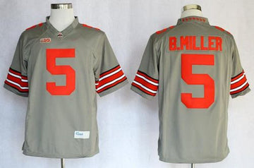 Braxton Miller Ohio State Buckeyes grey Limited jersey