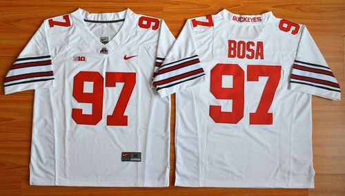 Joey Bosa Ohio State Buckeyes white jersey