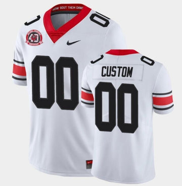 Custom Bulldogs white Limited jersey