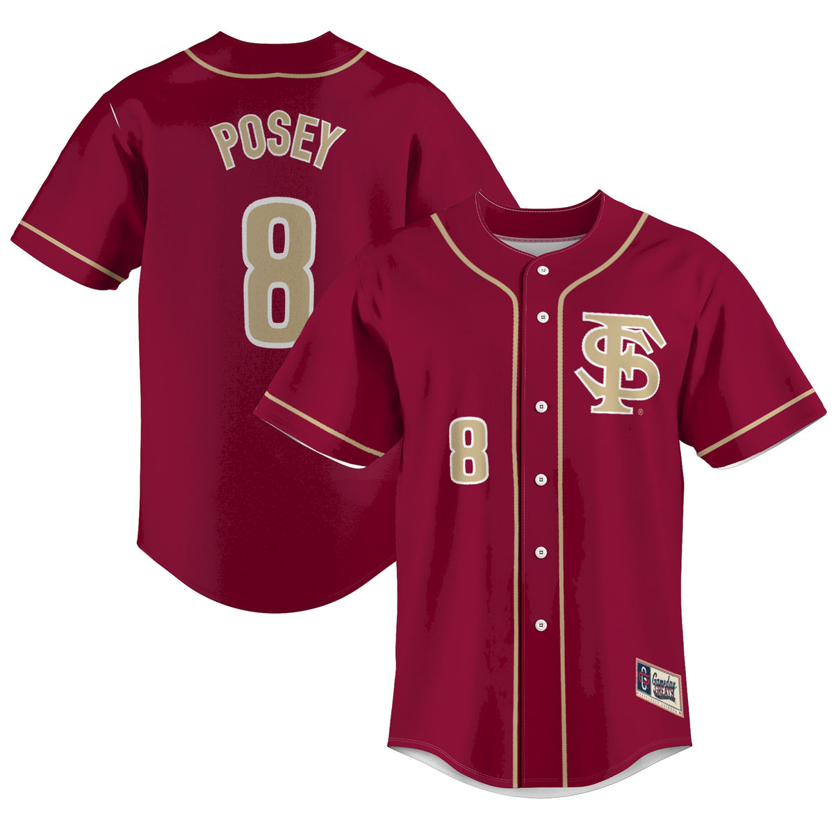 Buster Posey Garnet Florida State Seminoles jersey