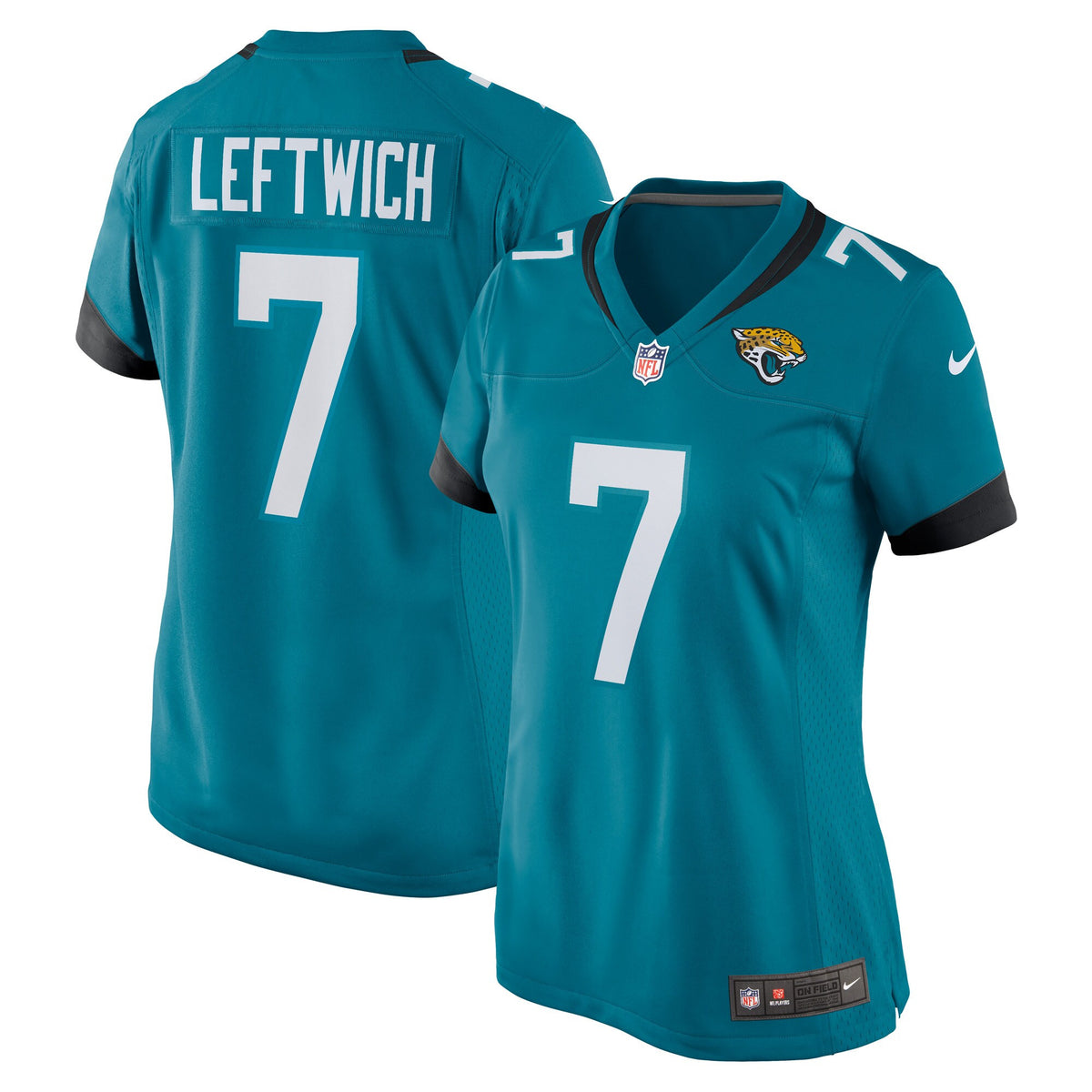 Byron Leftwich Jacksonville Jaguars teal jersey