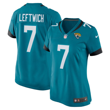 Byron Leftwich Jacksonville Jaguars teal jersey
