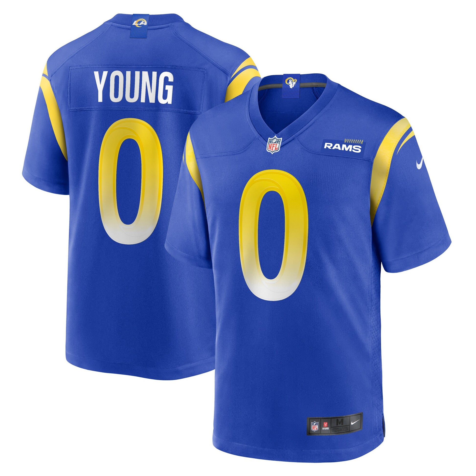 Byron Young Los Angeles Rams royal Home jersey