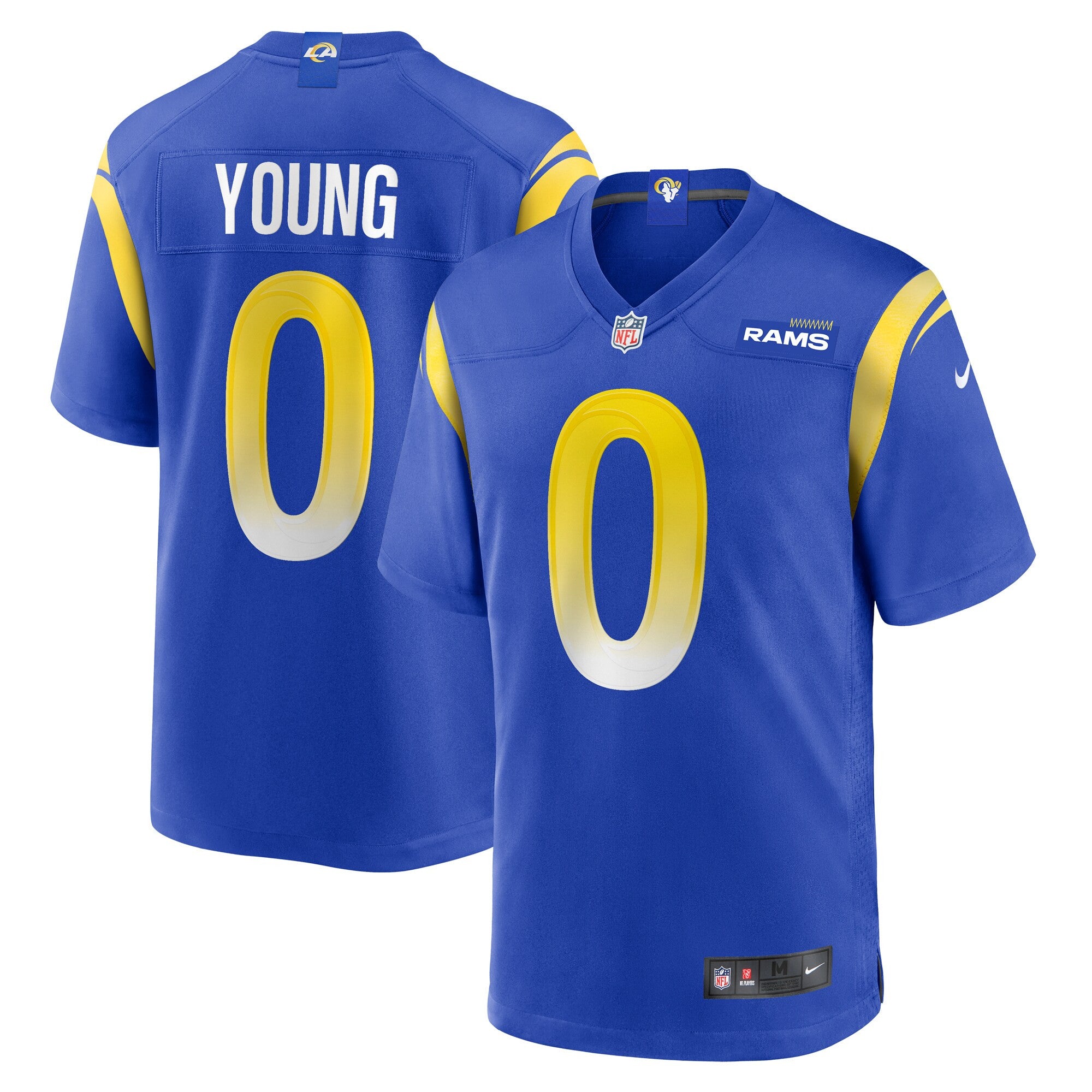 Byron Young Los Angeles Rams royal Home jersey