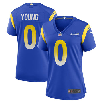 Byron Young Los Angeles Rams royal Home jersey