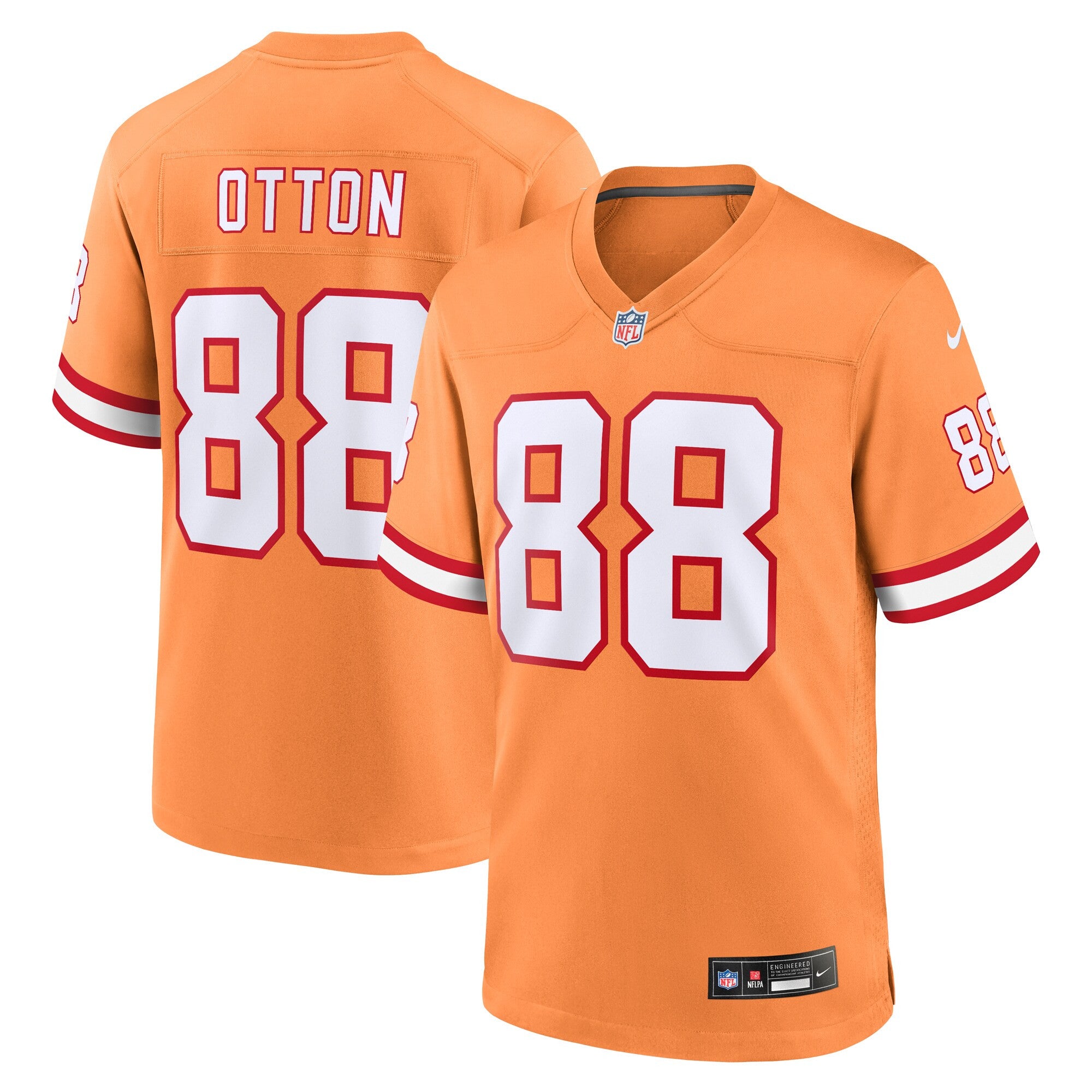 Cade Otton Tampa Bay Buccaneers orange Throwback jersey