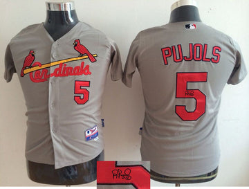 Cadinals Cadinals 5 Albert Pujols gray jersey