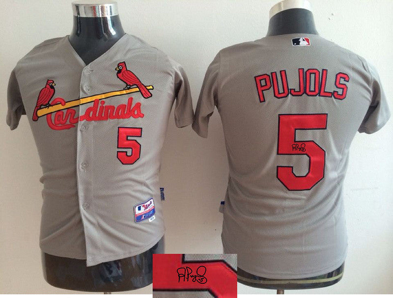 Cadinals Cadinals 5 Albert Pujols gray jersey