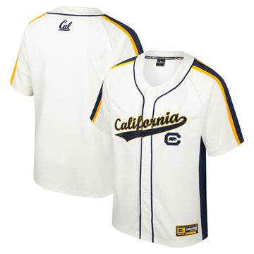 Colosseum Ruth Button-up Cal Bears cream jersey
