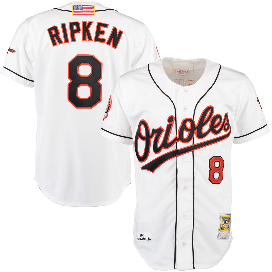 Cal Ripken Baltimore Orioles white Home jersey