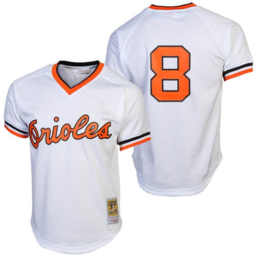 Cal Ripken Jr Baltimore Orioles white Cooperstown jersey