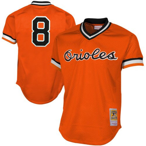 Cal Ripken Jr Baltimore Orioles orange Cooperstown jersey