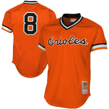 Cal Ripken Jr Baltimore Orioles orange Cooperstown jersey