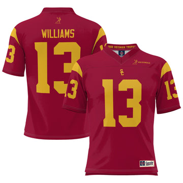 Caleb Williams Heisman Memorial Cardinal USC Trojans jersey