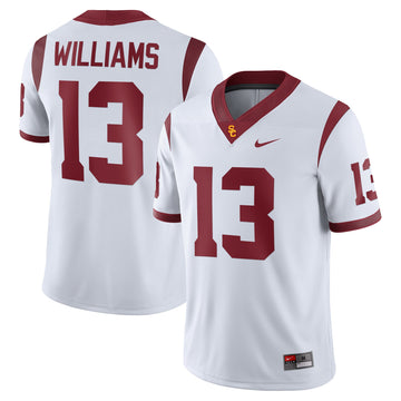 Caleb Williams USC Trojans white jersey