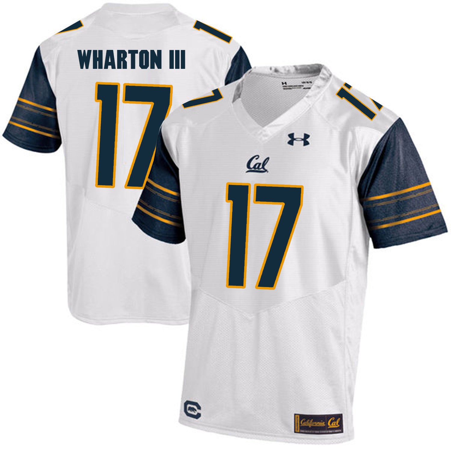 Vic Wharton III Cal Bears white jersey