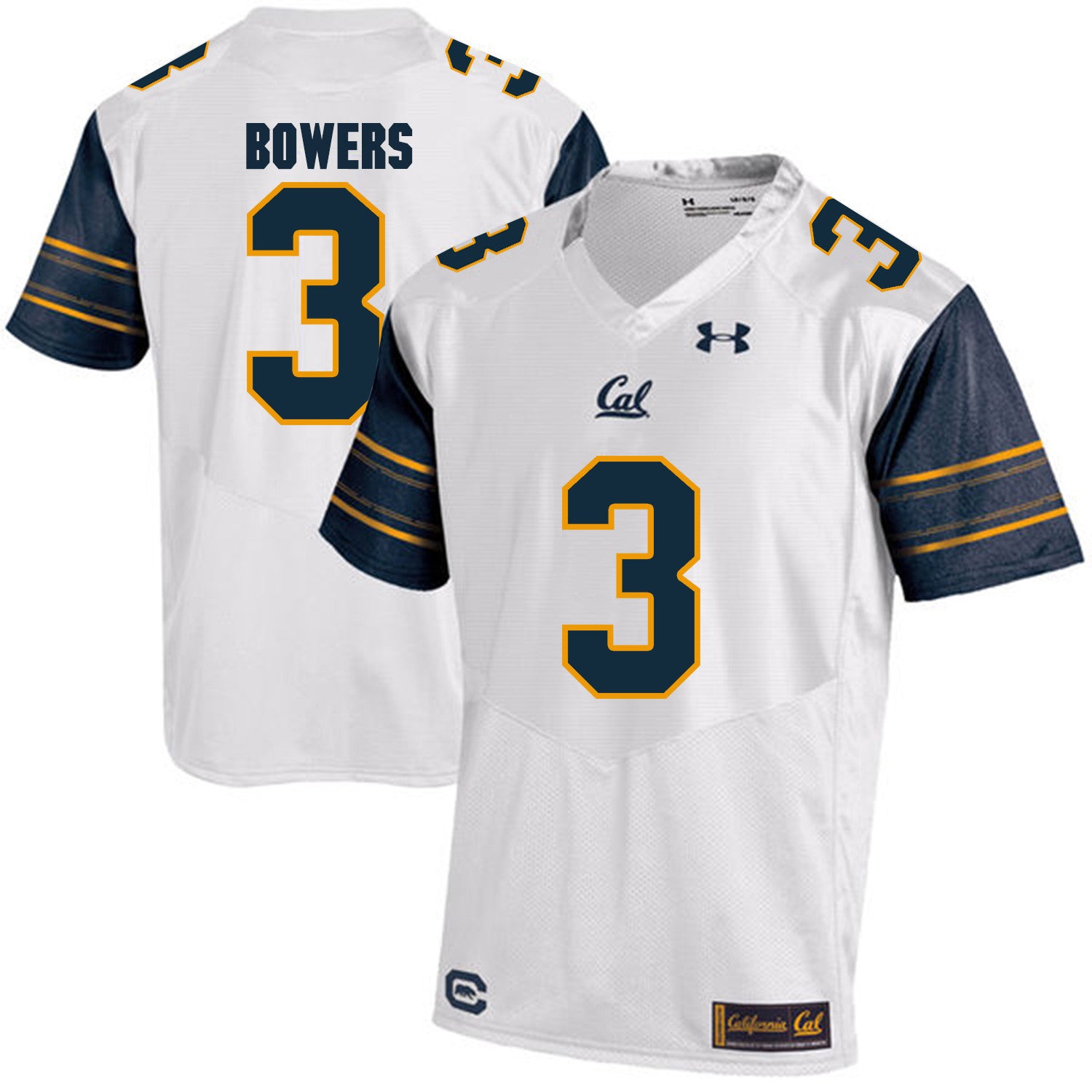 Ross Bowers Cal Bears white jersey
